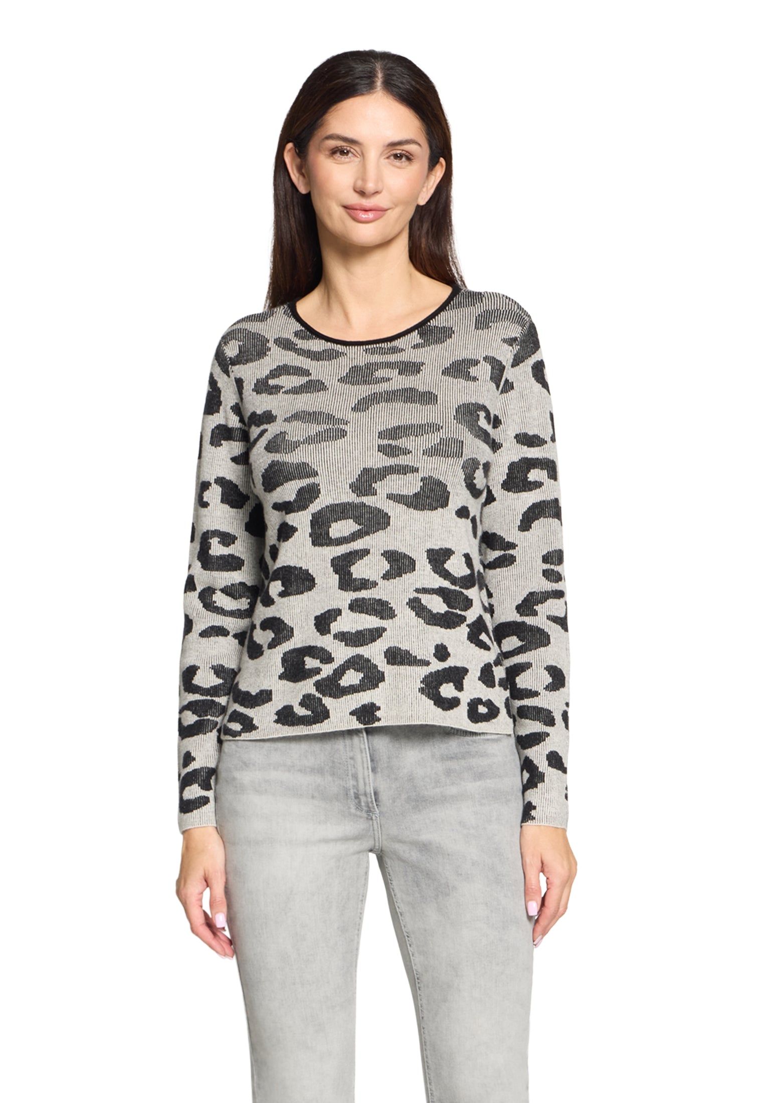 Feinstrickpullover - Animalprint
