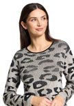 Feinstrickpullover - Animalprint