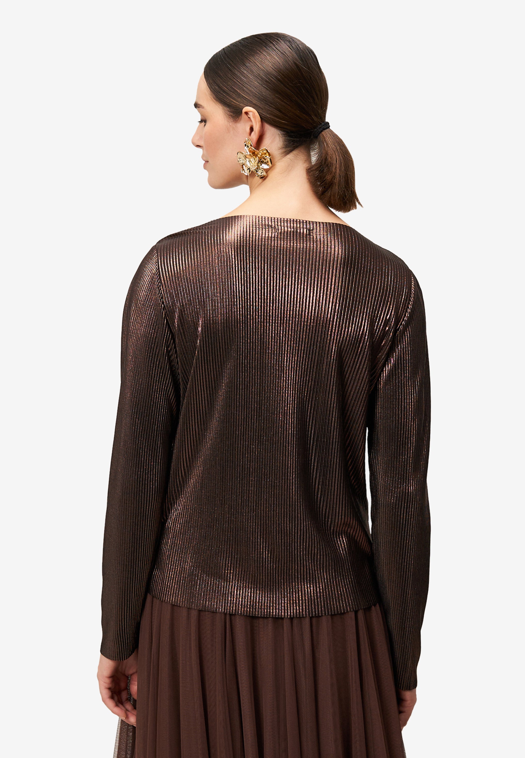 Plissee-Shirt - Strukturiert