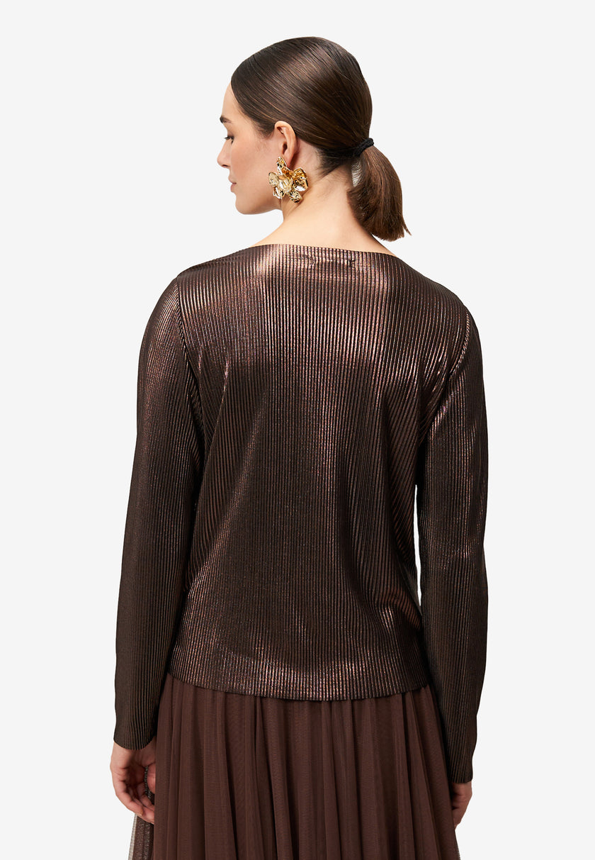 Plissee-Shirt - Strukturiert