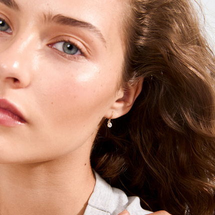 Kristallohrringe -LUCIA- vergoldet