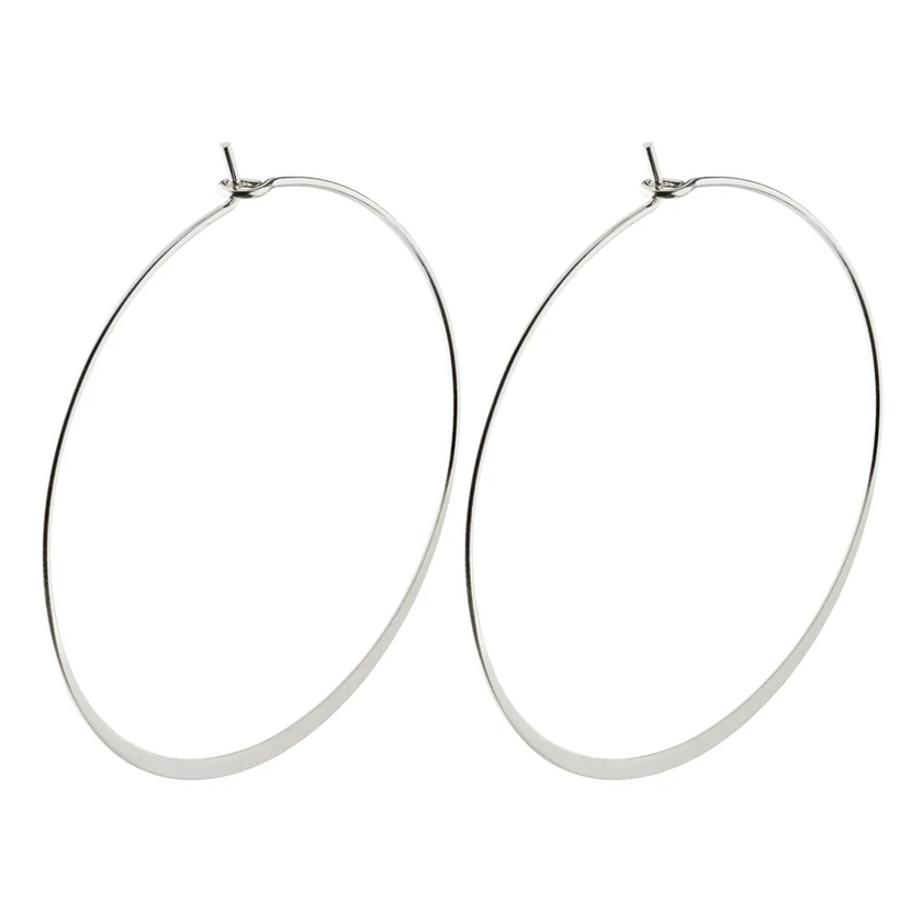 Creolen -TILLY- versilbert