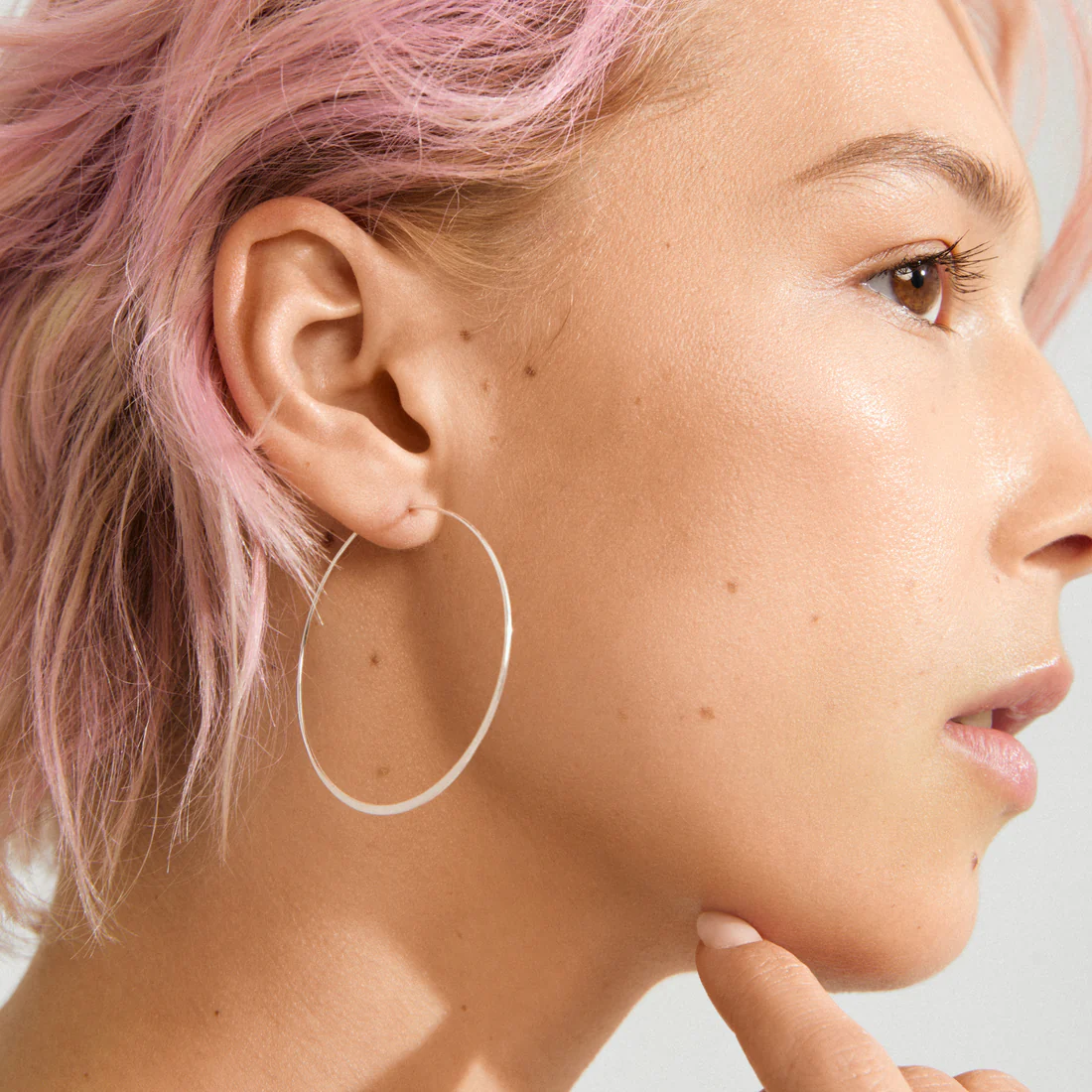 Creolen -TILLY- versilbert