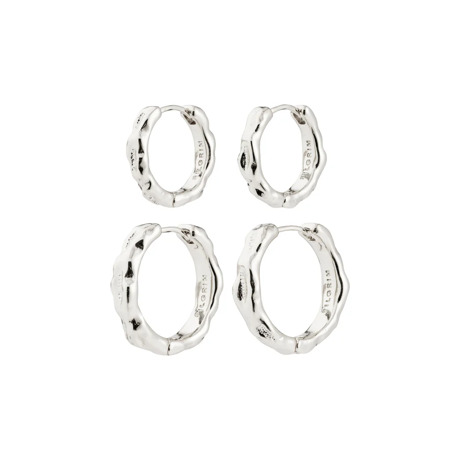 Ohrringe -DARBY- versilbert