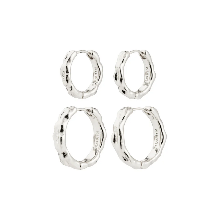 Ohrringe -DARBY- versilbert