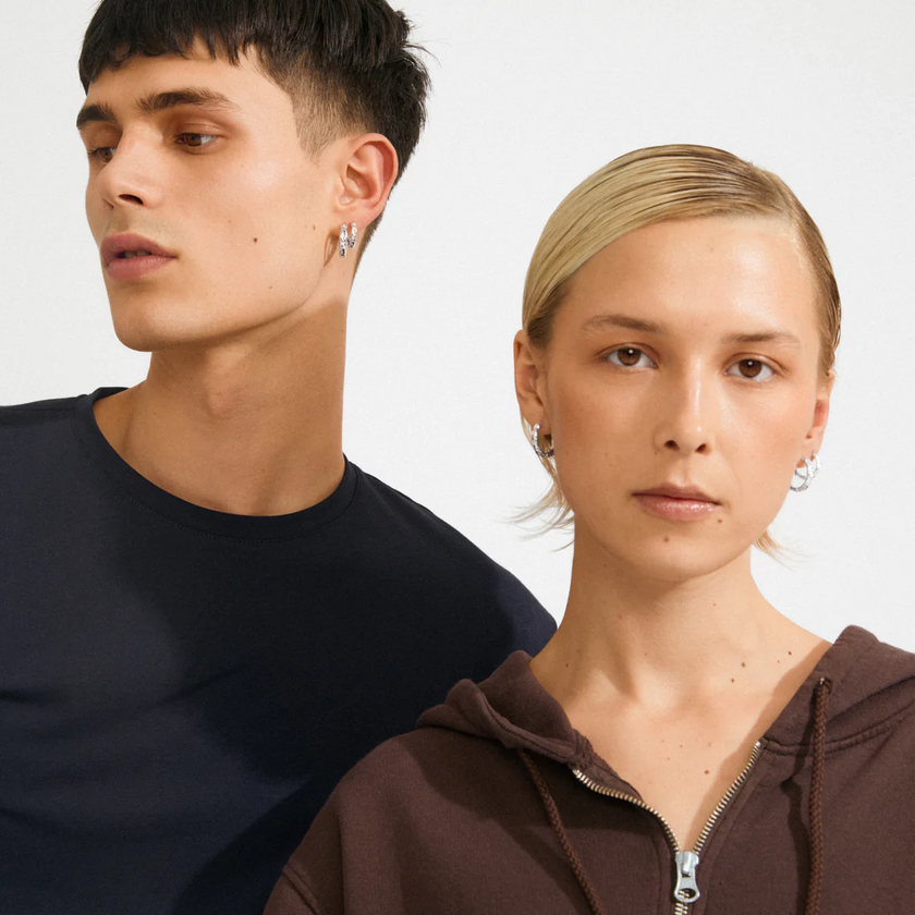 Ohrringe -DARBY- versilbert