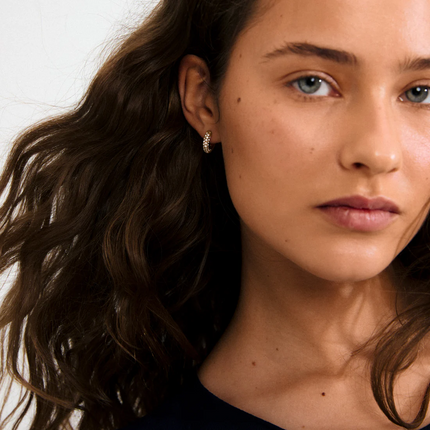 kleine Hoops -TATUM- vergoldet
