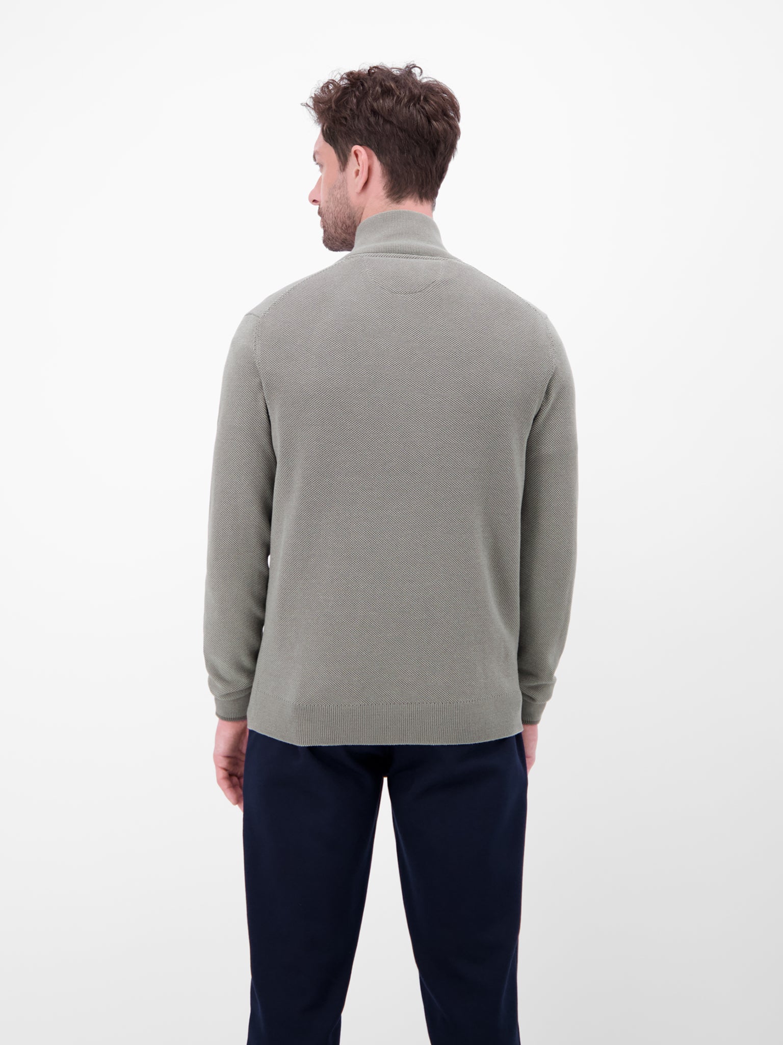 Strickjacke - Stehkragen