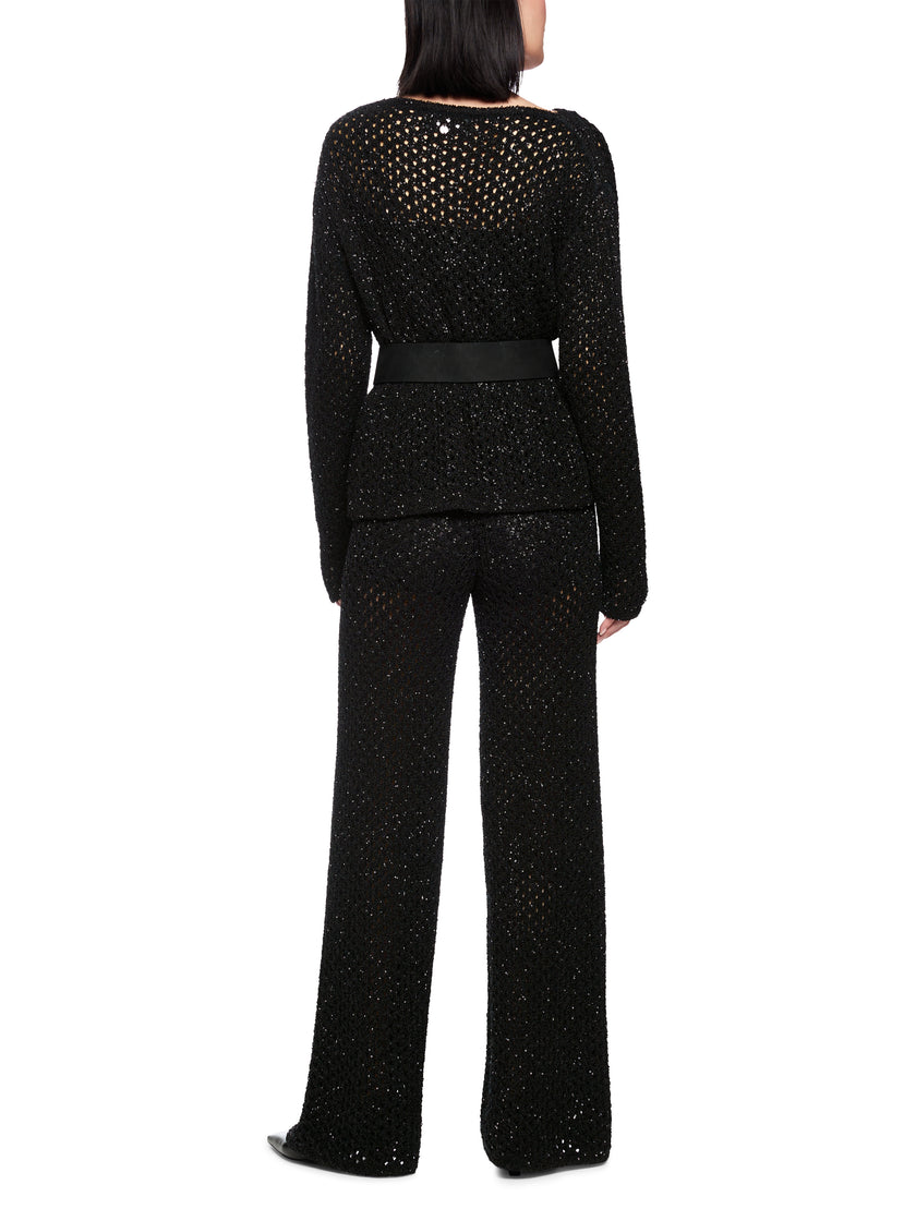 Strickpullover - Pailletten