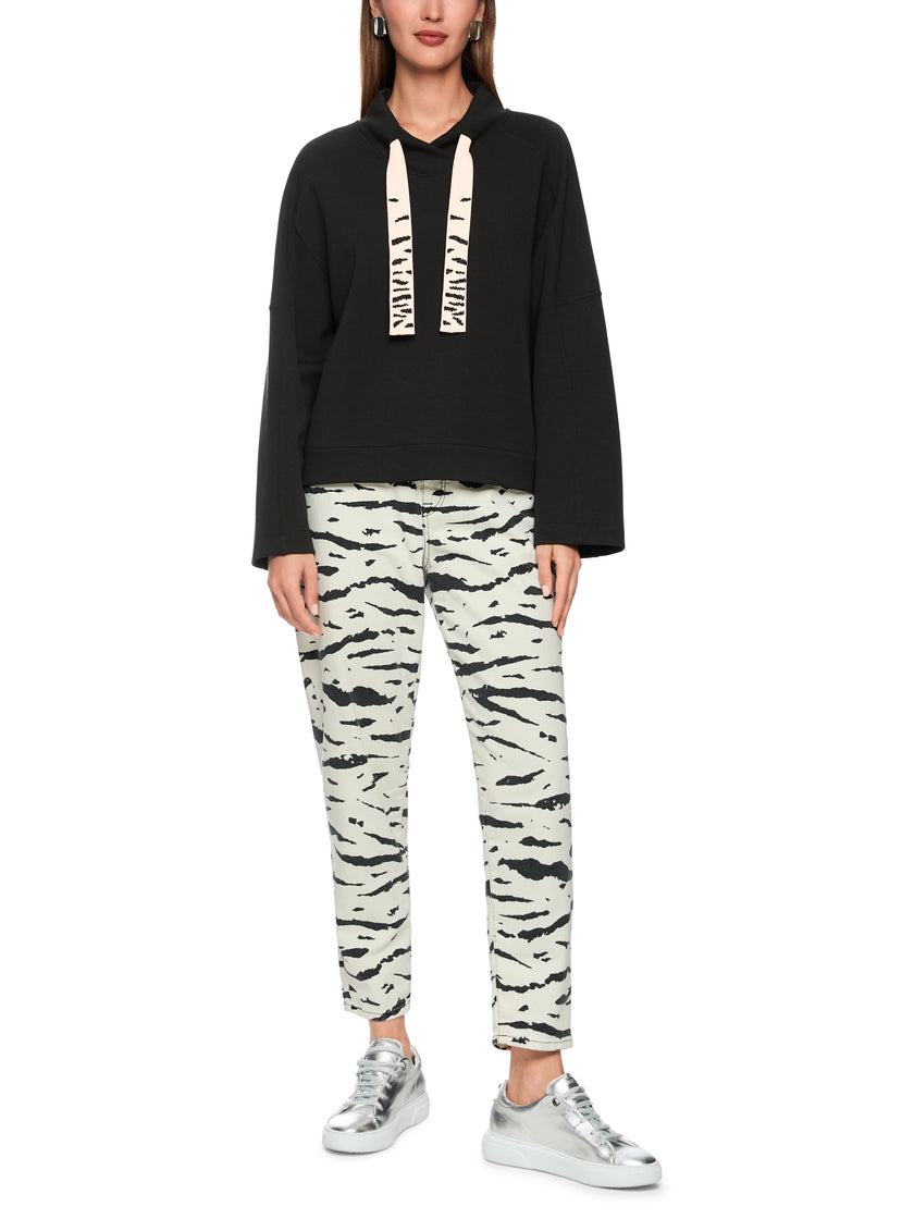 Sweatshirt - Perlenapplikation