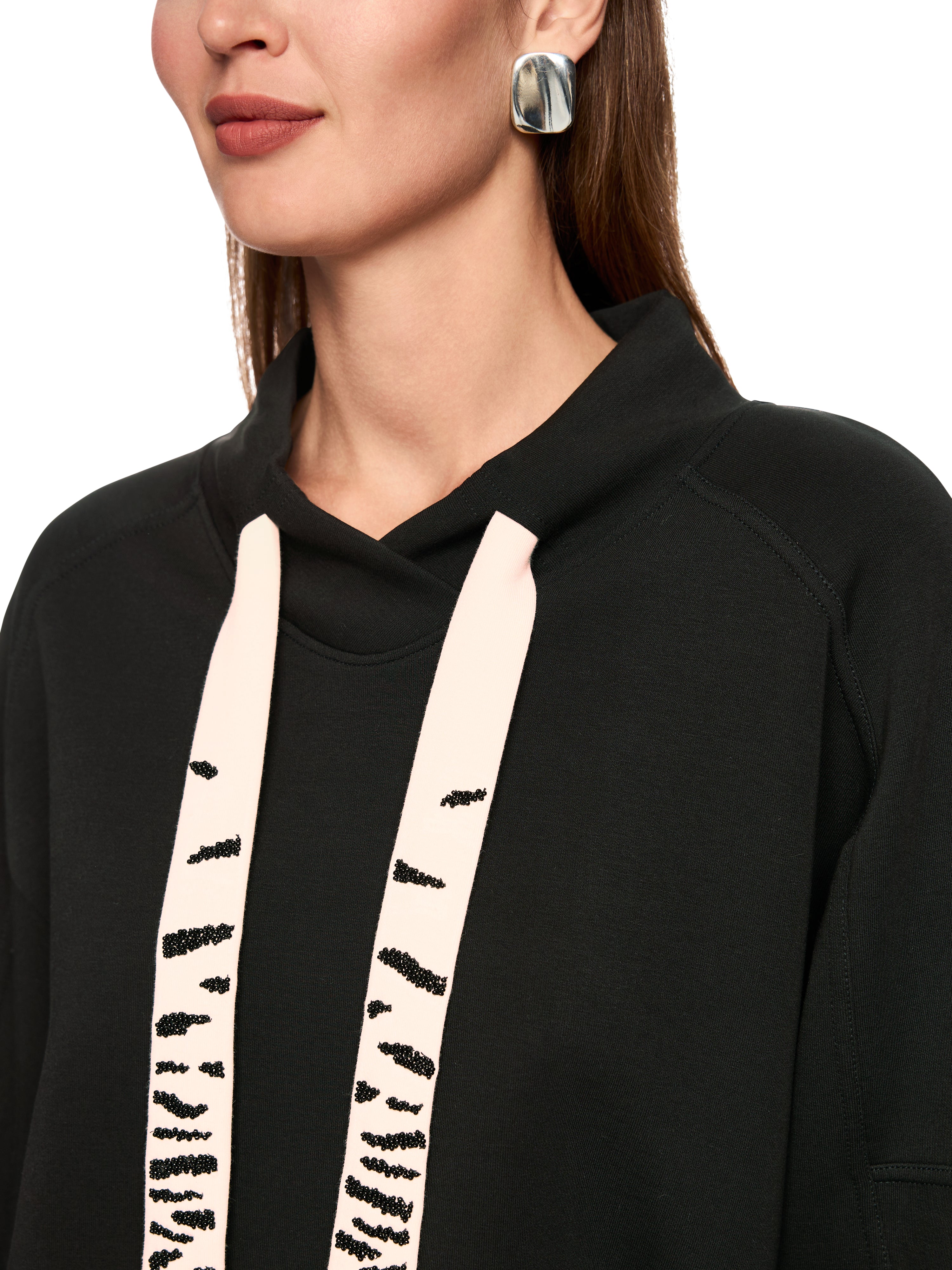 Sweatshirt - Perlenapplikation