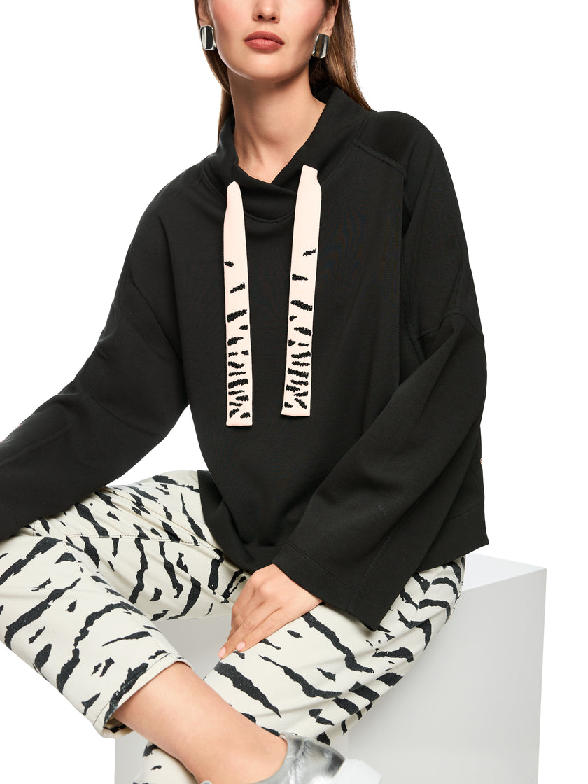 Sweatshirt - Perlenapplikation