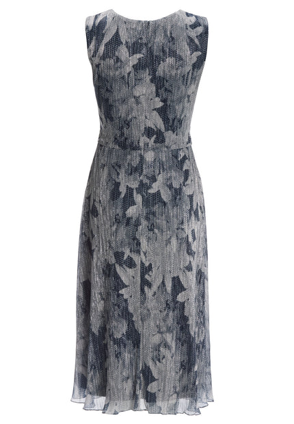 Plissiertes Kleid - Metallikfäden