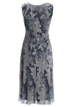 Plissiertes Kleid - Metallikfäden