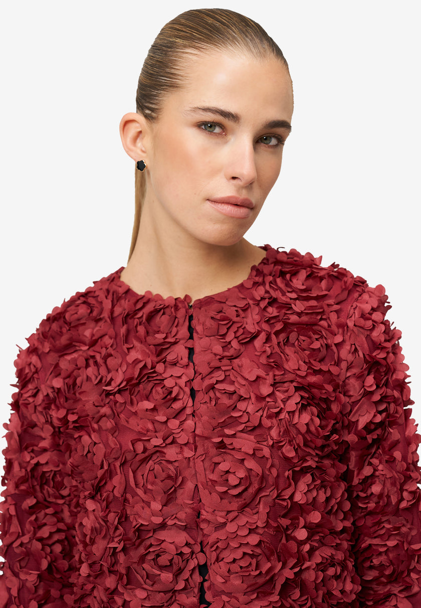 Bolero-Jacke - 3D Blumen