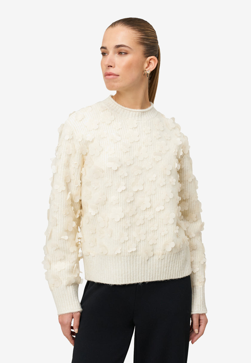 Pullover - 3D Blüten