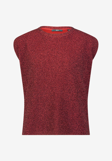 Glitzer-Shirt - Rundhalsausschnitt