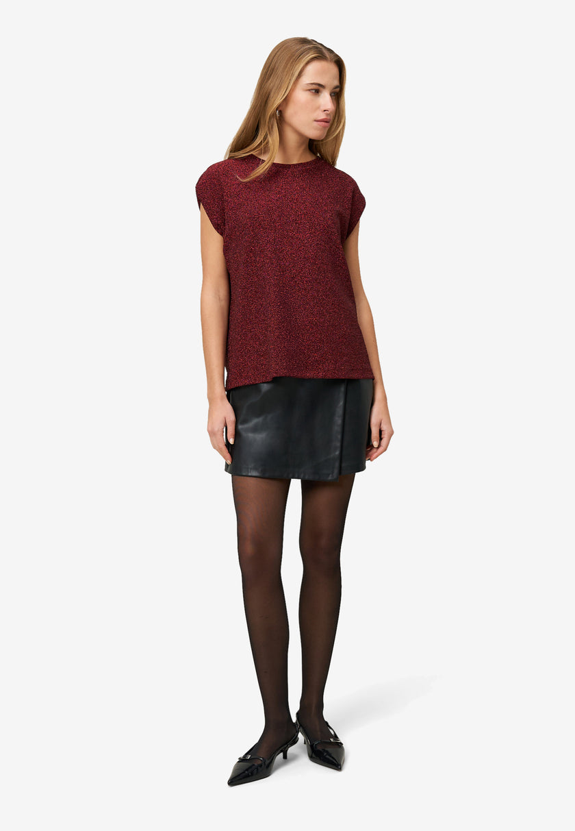 Glitzer-Shirt - Rundhalsausschnitt