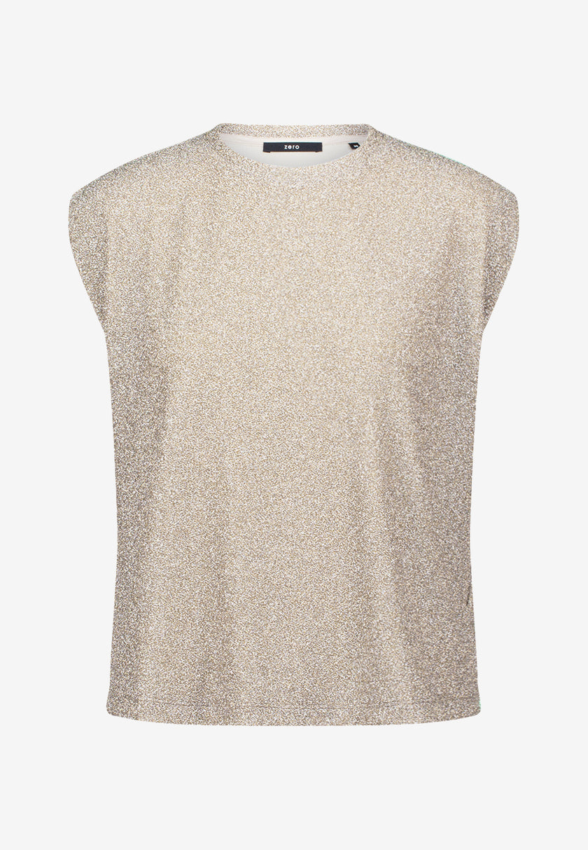 Glitzer-Shirt - Rundhalsausschnitt