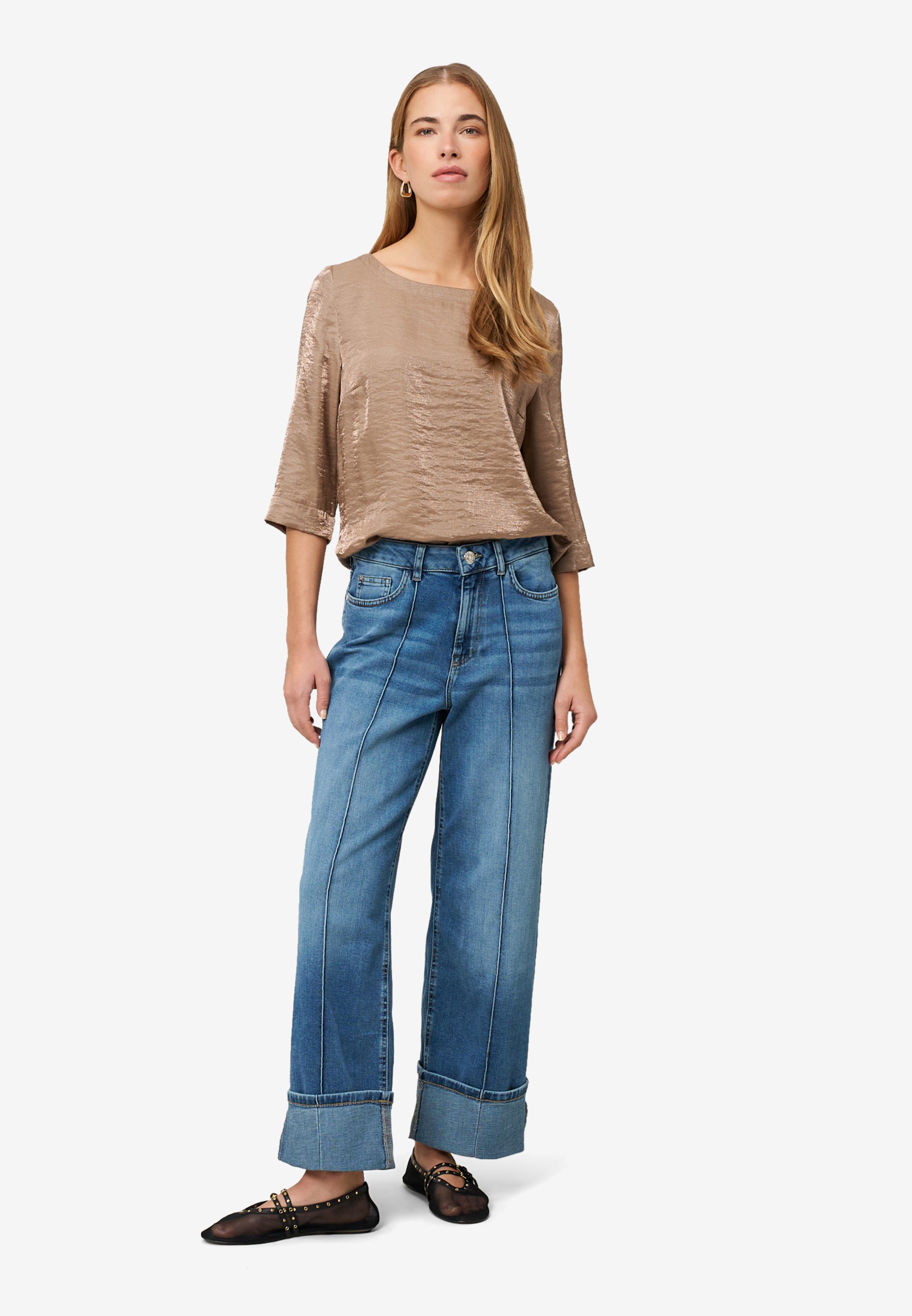 Bluse - Knittereffekt