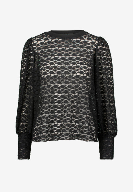 Spitzenbluse - Rundhalsausschnitt