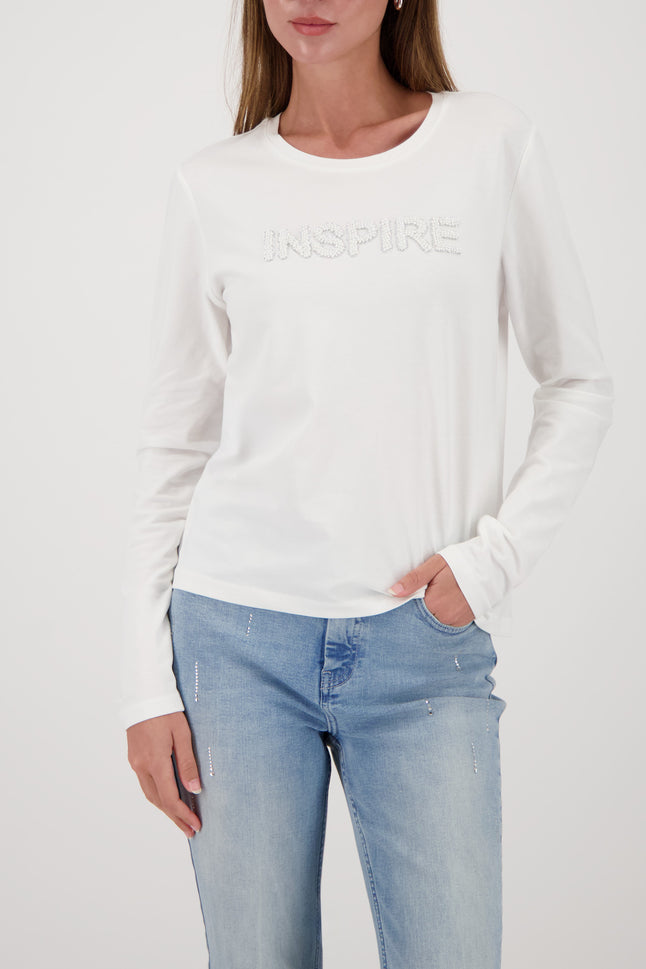 Langarmshirt - Perlen