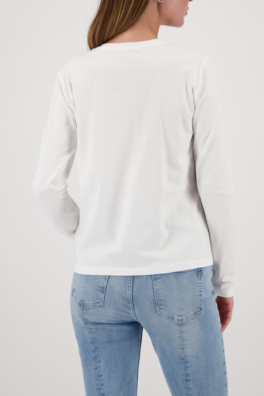 Langarmshirt - Perlen