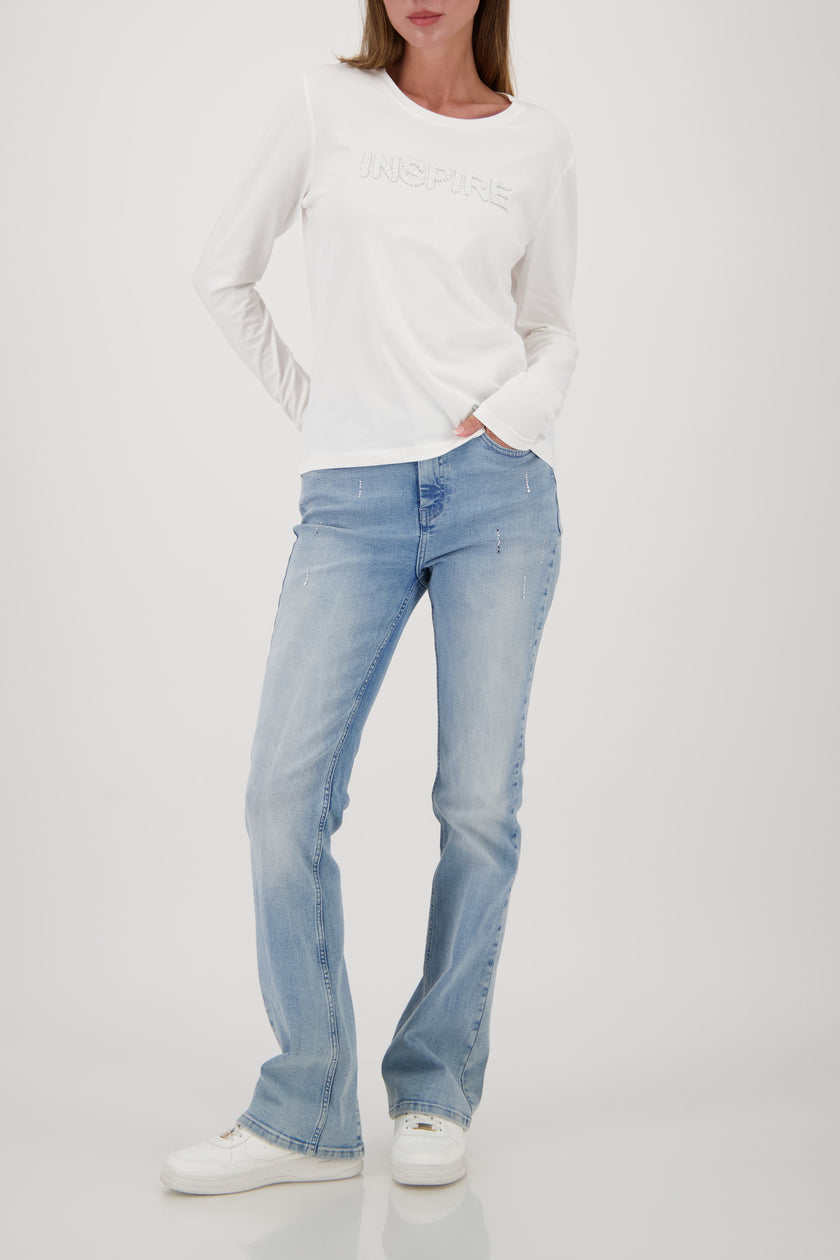 Langarmshirt - Perlen