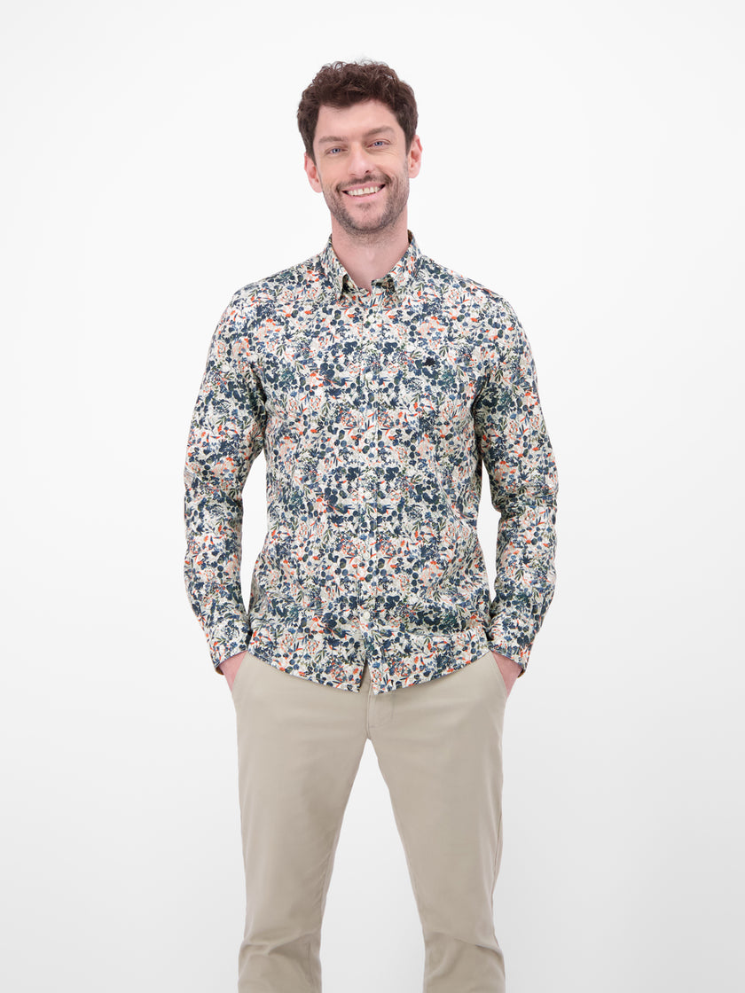 Langarmhemd - Button Down