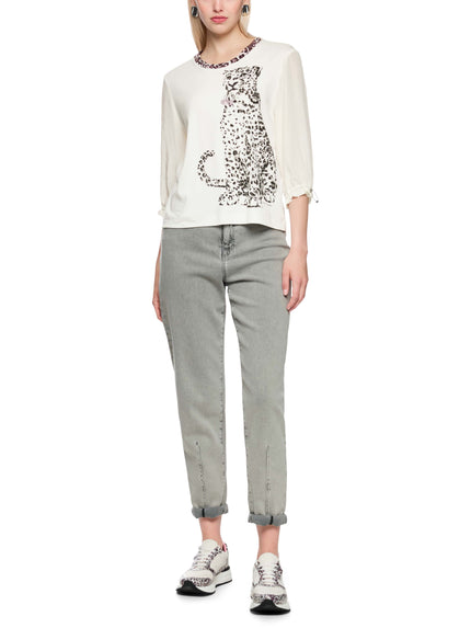 Blusenshirt - Leo Print