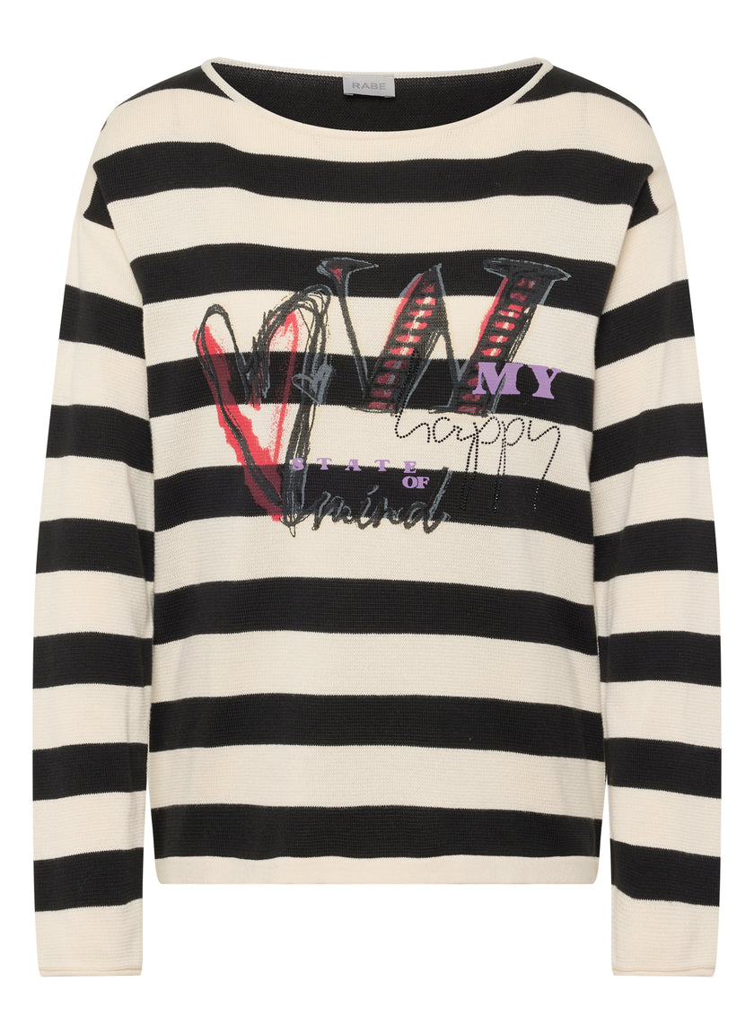 Leichtstrick-Pullover - Vintage Vibe