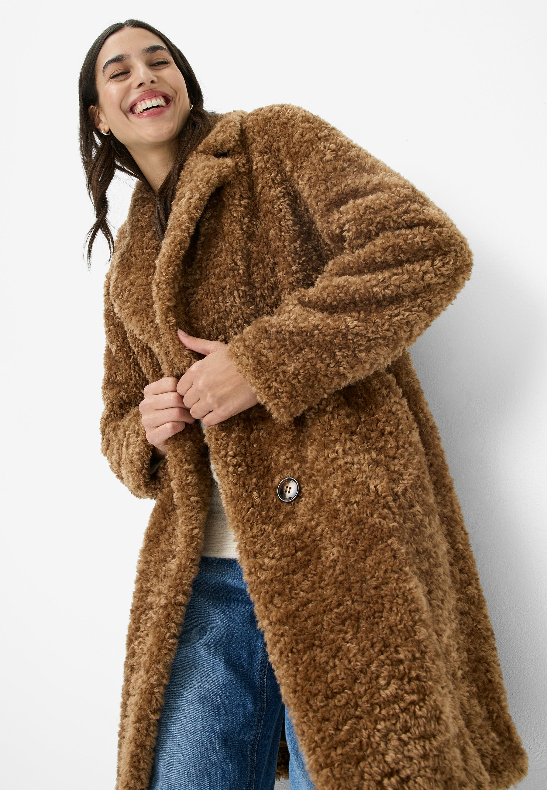 Webpelzmantel - Kurz