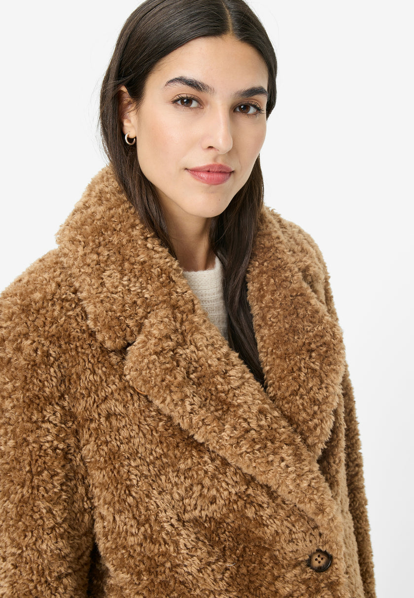 Webpelzmantel - Kurz