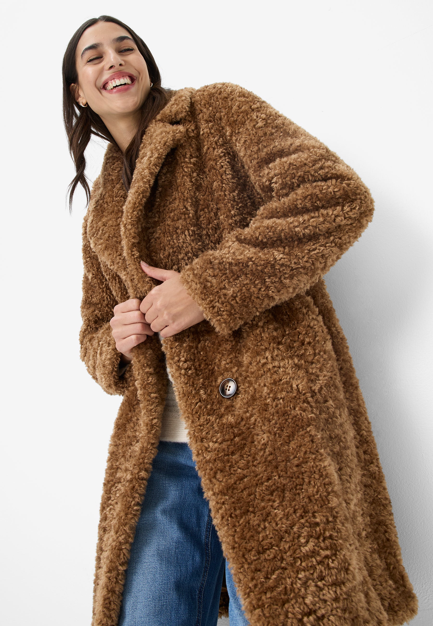 Webpelzmantel - Kurz