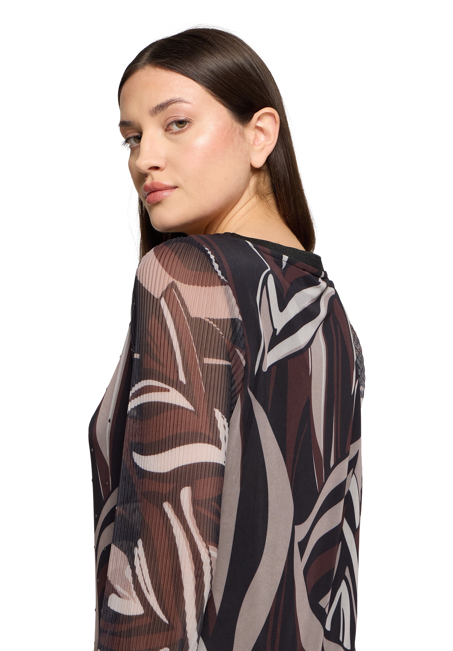 Langarmkshirt - Mesh
