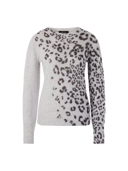 Feinstrickpullover - Animalprint