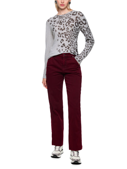 Feinstrickpullover - Animalprint