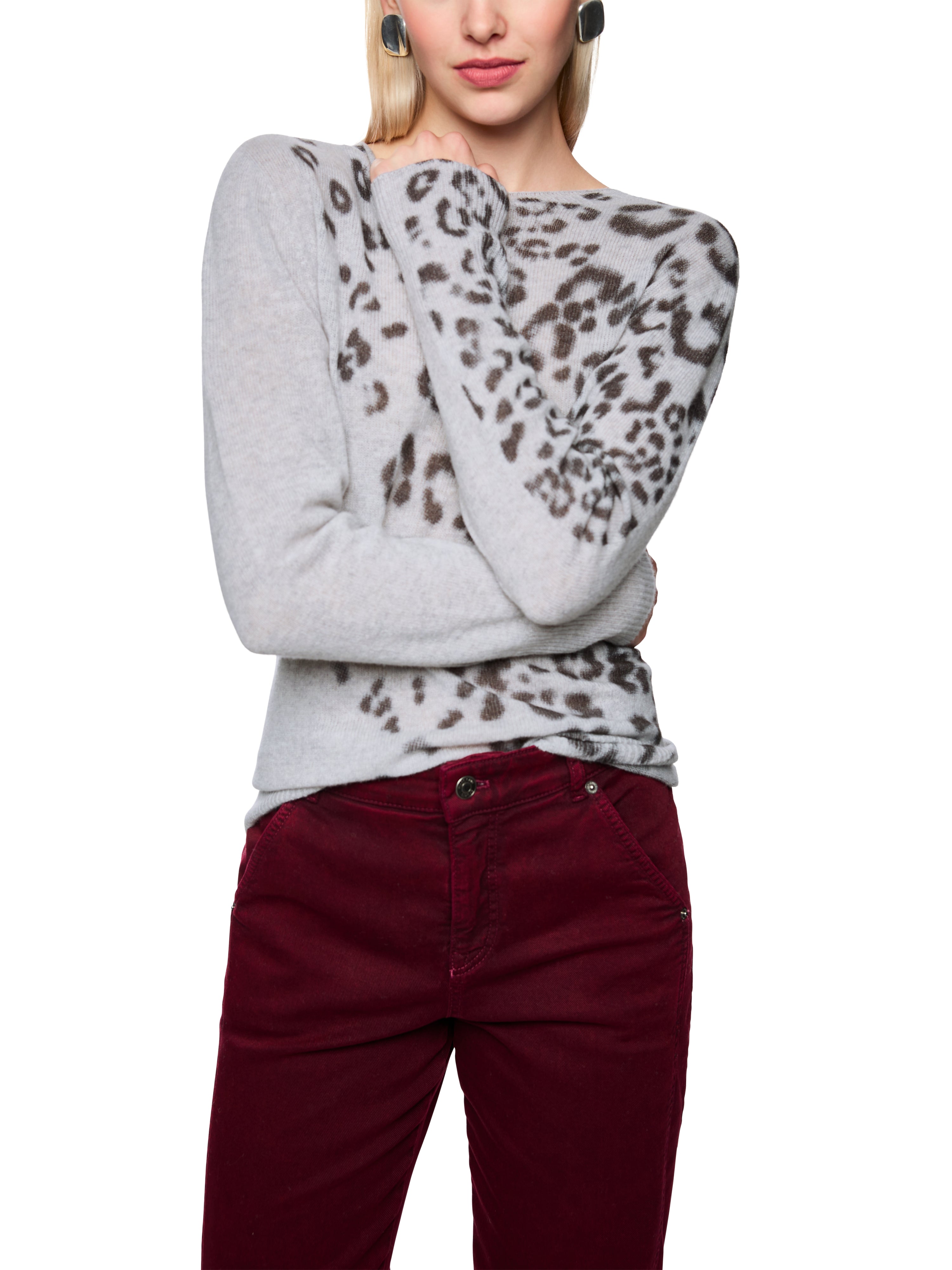 Feinstrickpullover - Animalprint