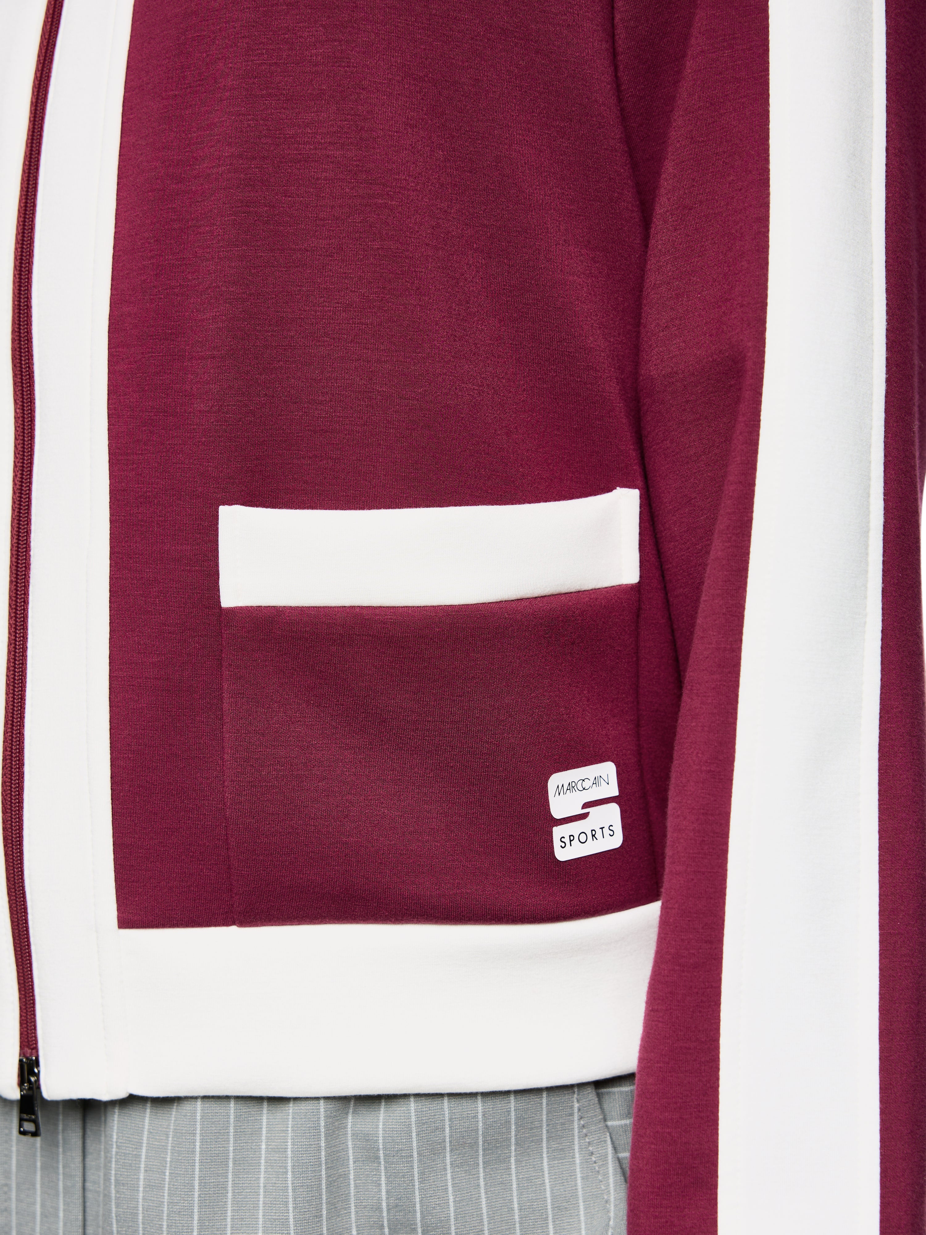 Sweatjacke - Stehkragen