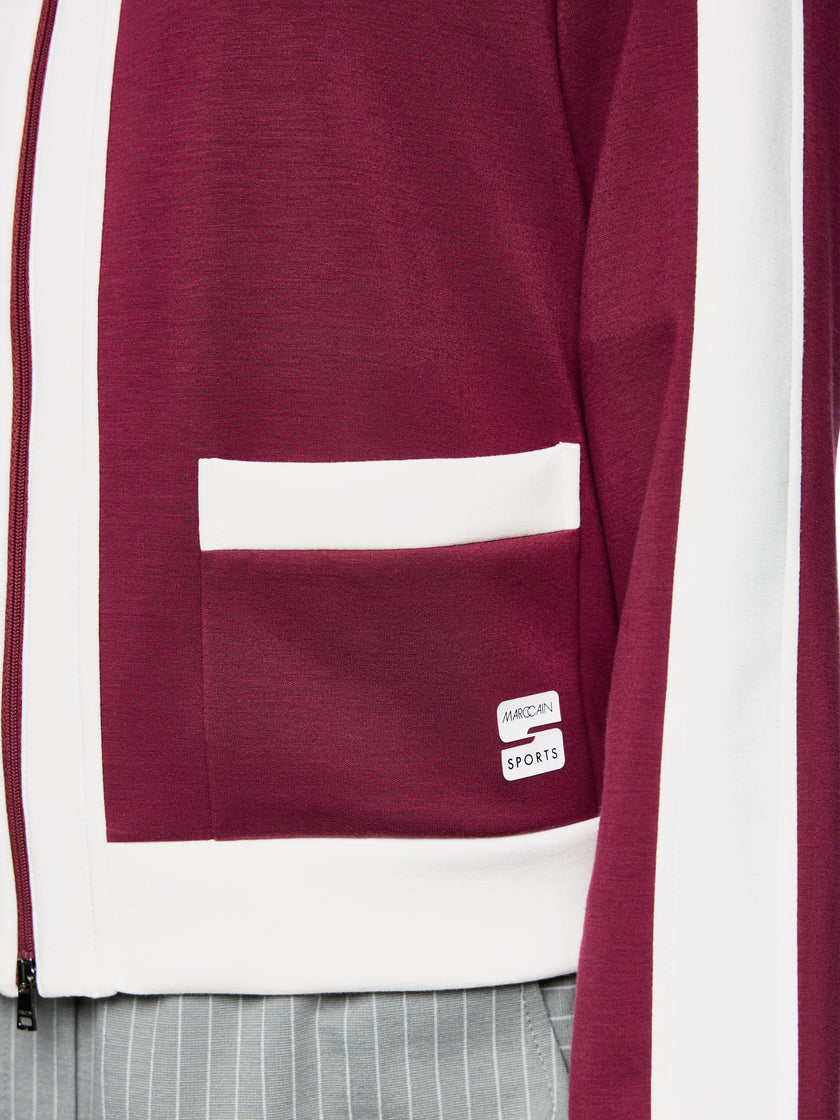 Sweatjacke - Stehkragen