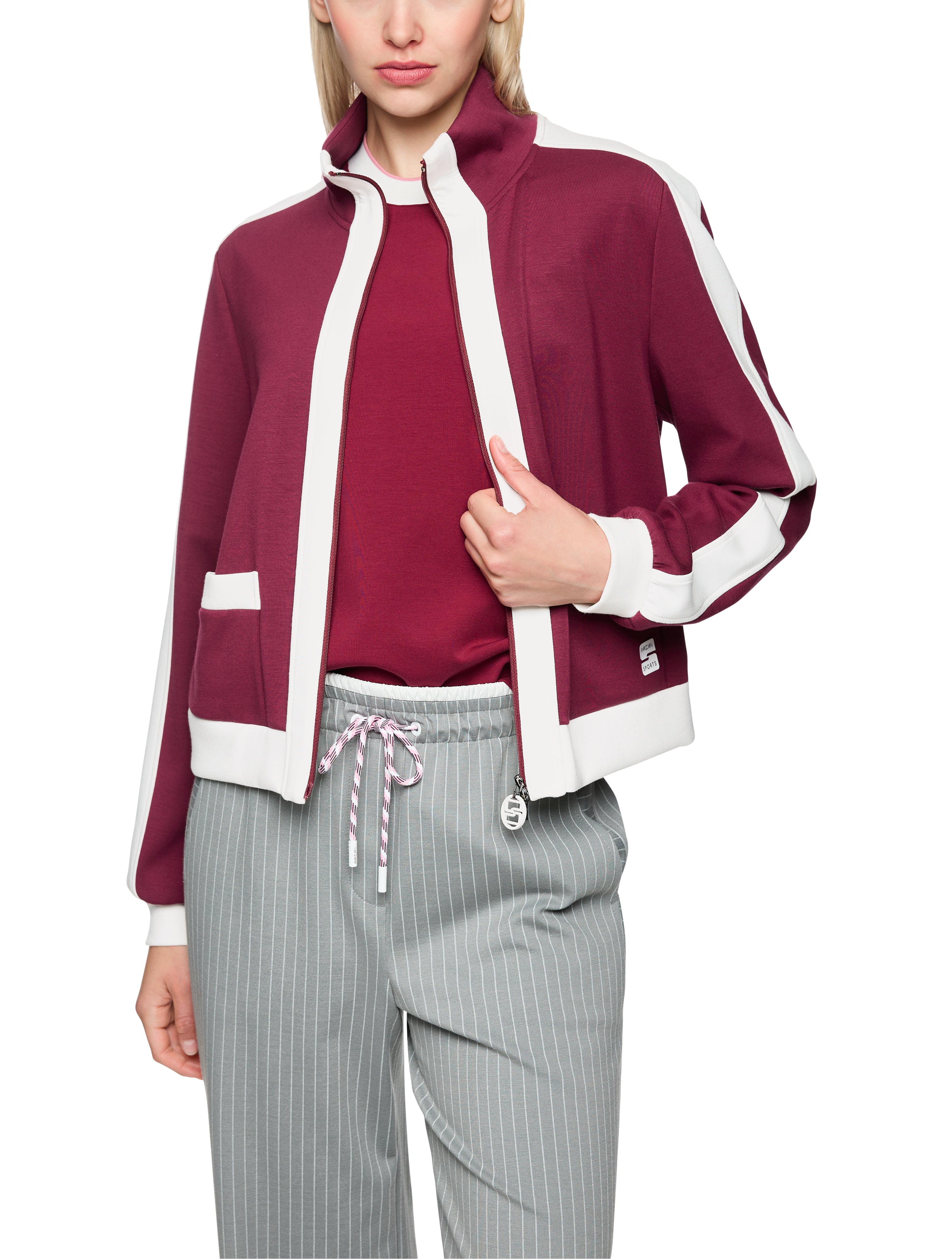 Sweatjacke - Stehkragen