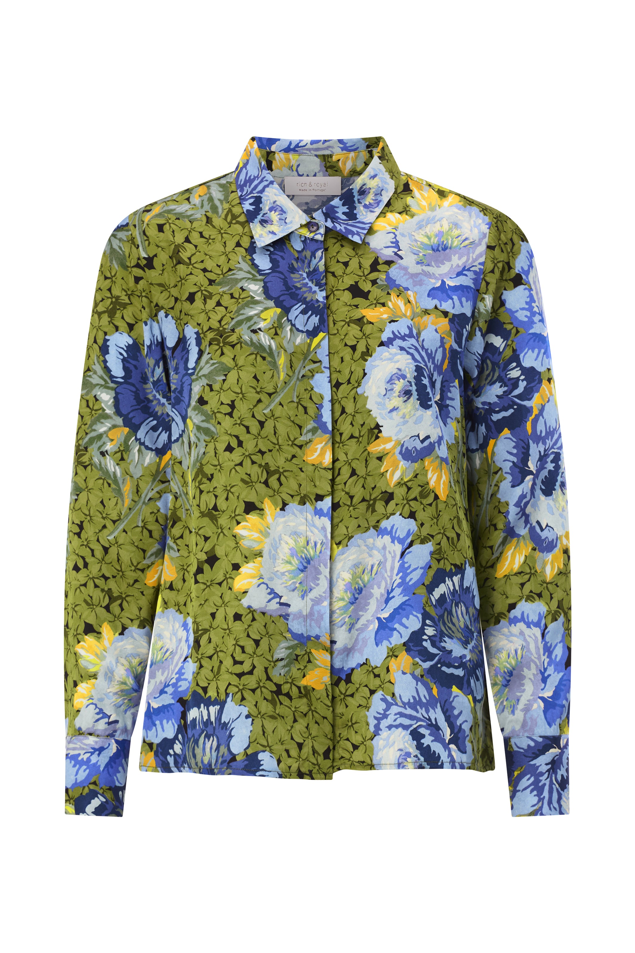 Bluse - Rosenprint