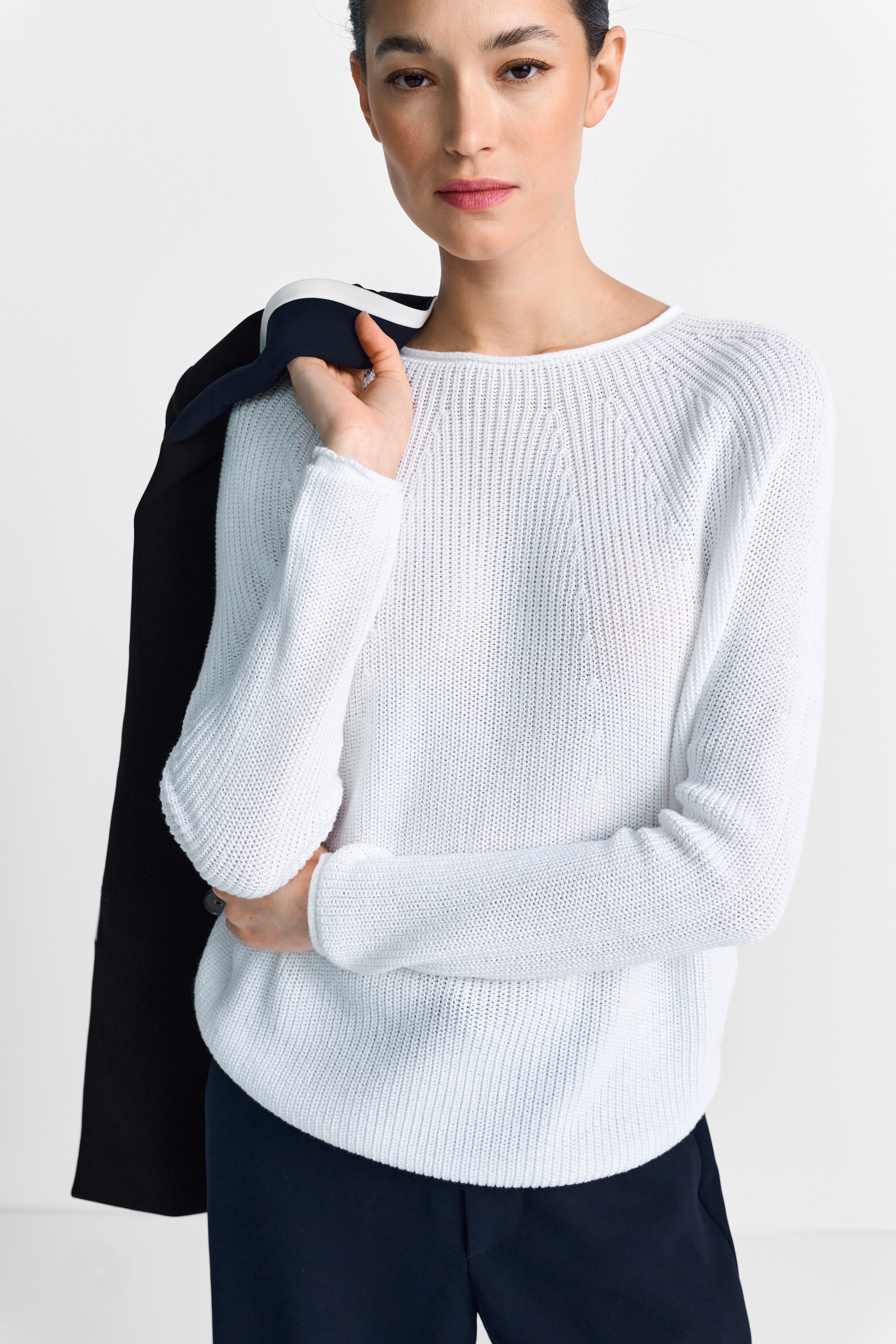 Feinstrickpullover - Rundhals