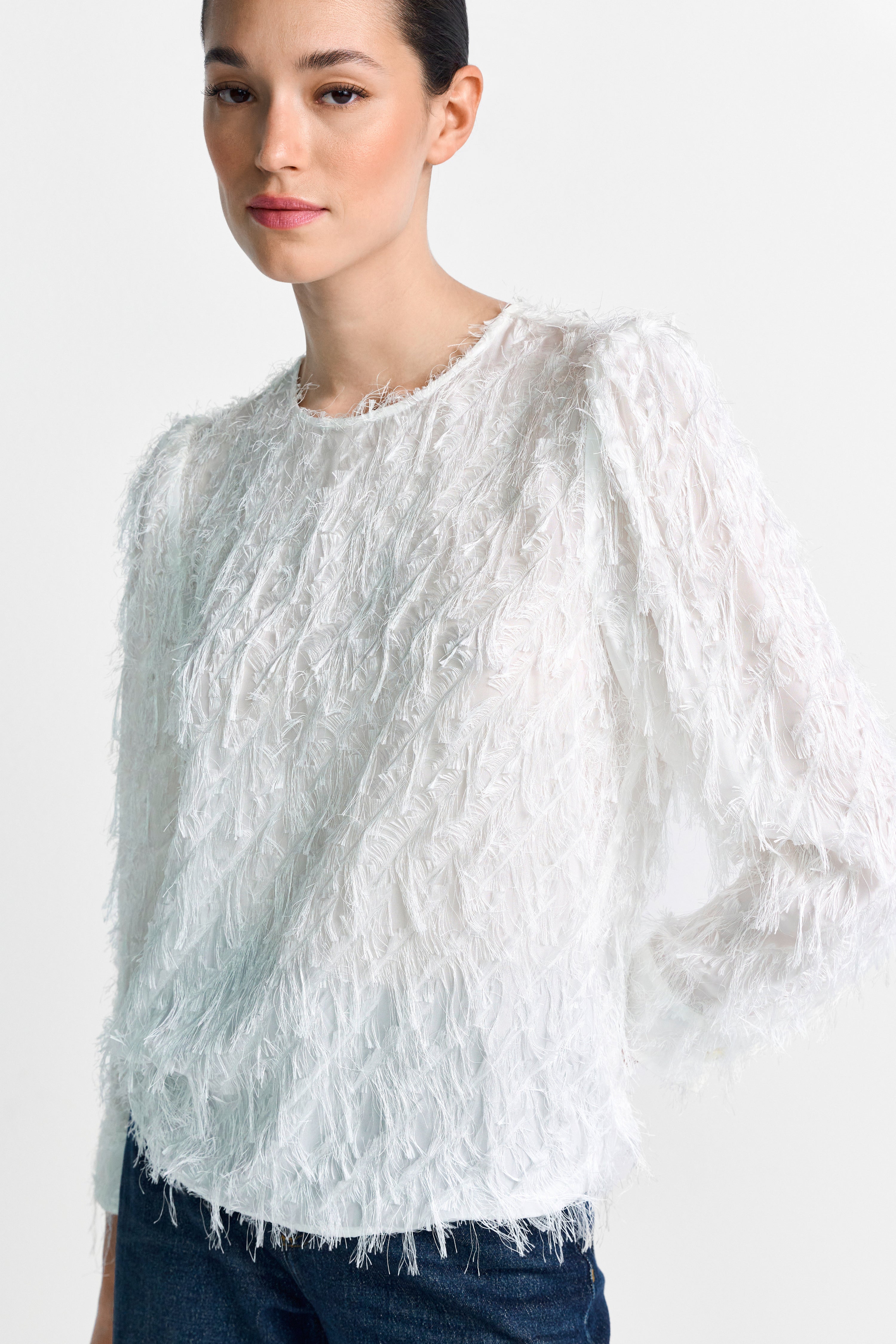 Bluse - Fransenbesatz