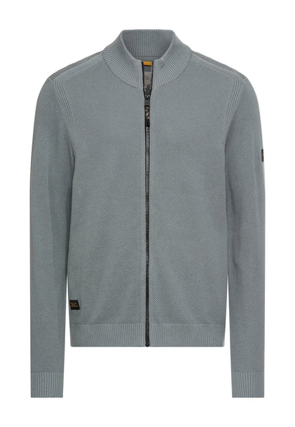 Strickjacke - Stehkragen