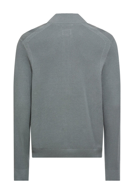 Strickjacke - Stehkragen