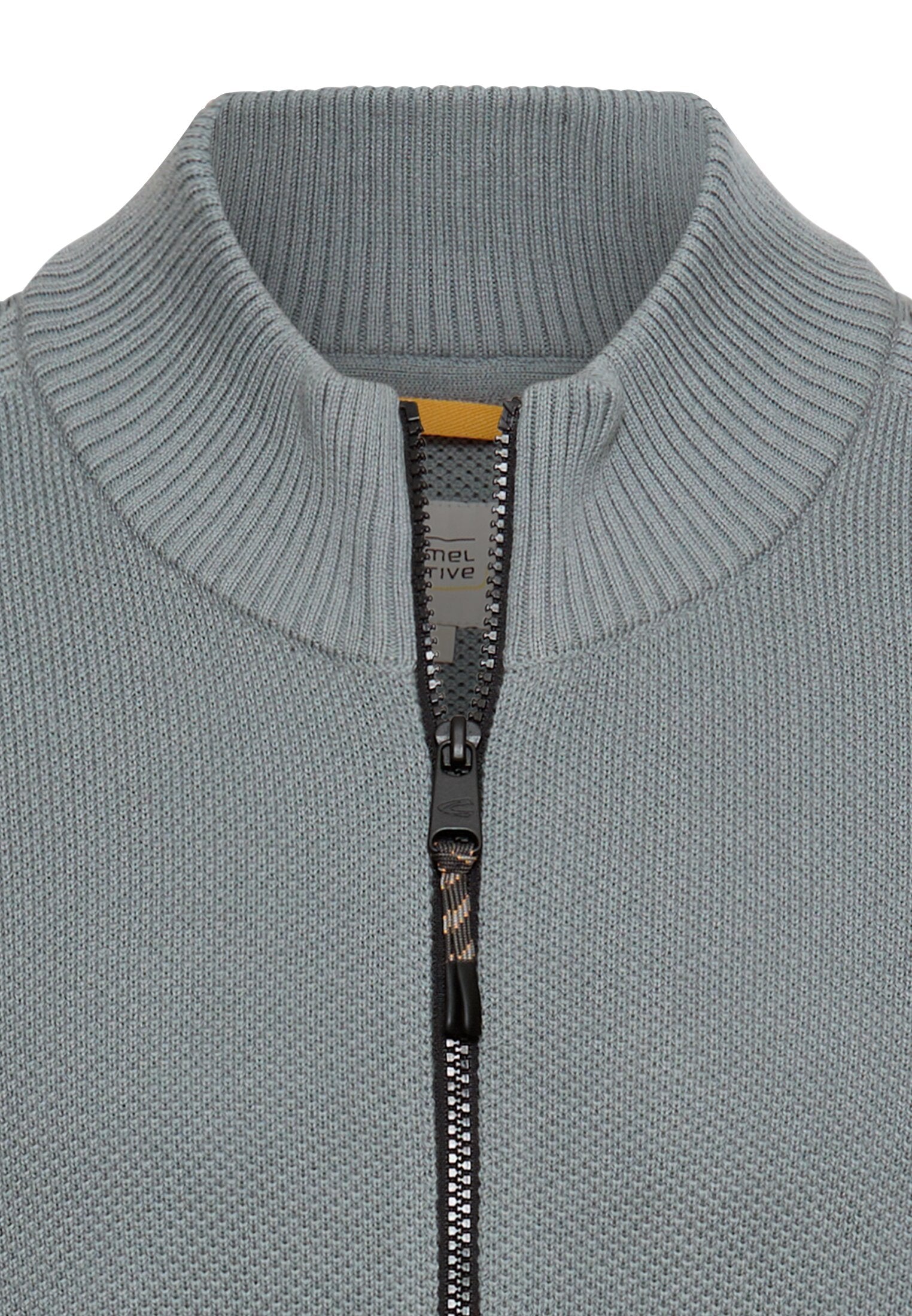 Strickjacke - Stehkragen