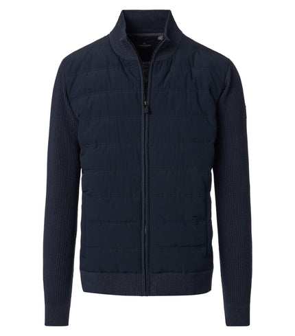 Strickjacke - Materialmix