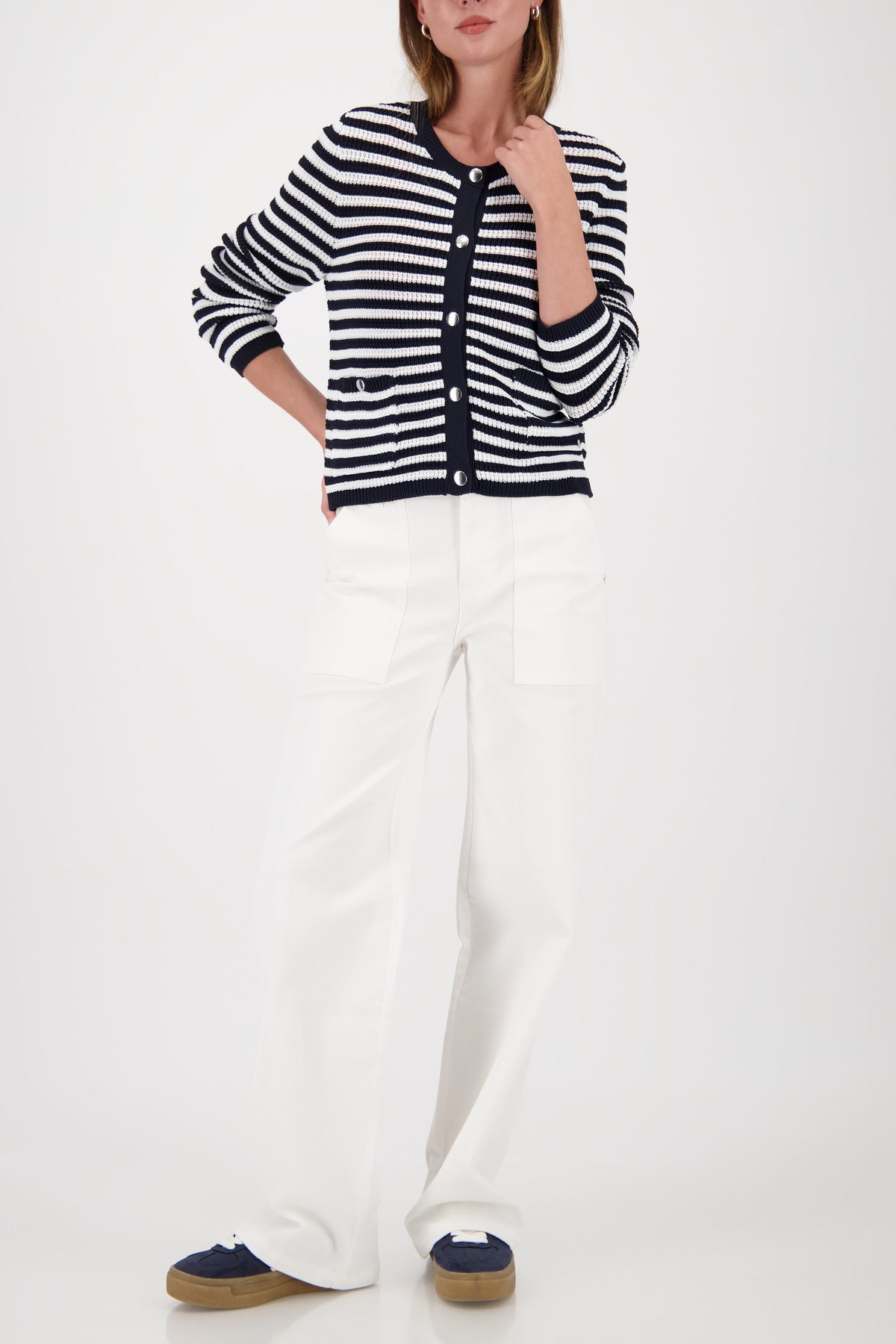 Strickjacke - Streifen