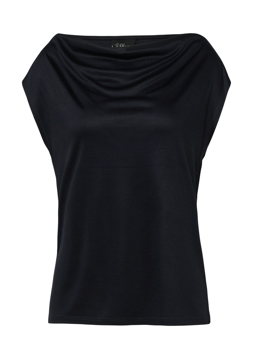 T-Shirt - Wasserfallausschnitt